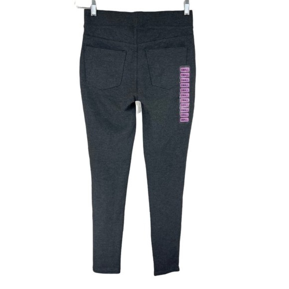 Seven 7‎ Women's Gray Pull On Leggings Mid Rise Skinny Leg Back Pockets S New